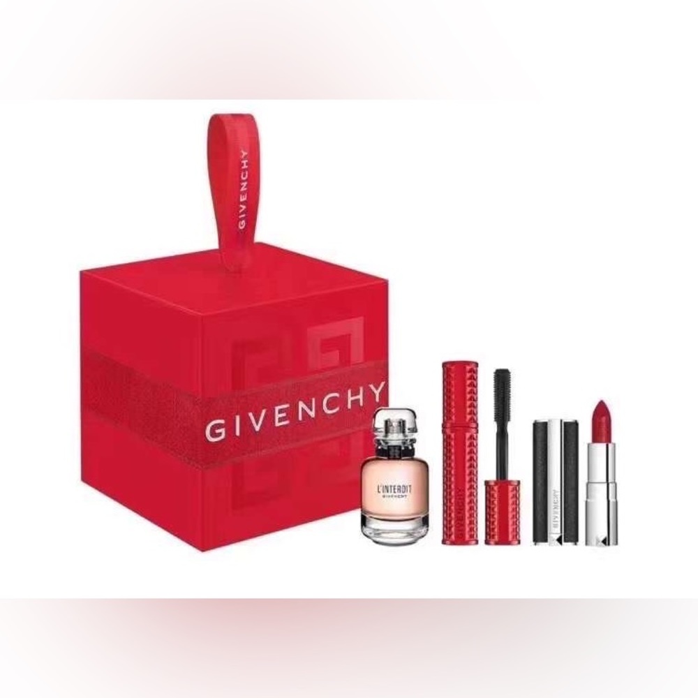 Givenchy perfume and lipstick set